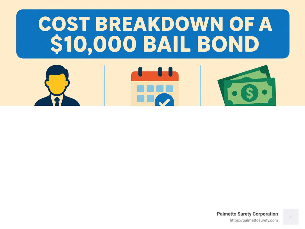 How much does a 10000 bail bond cost
